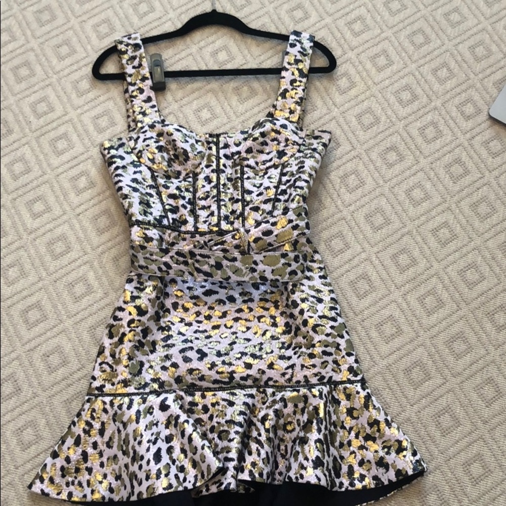 Jonathan Simkhai leopard mini dress size 4